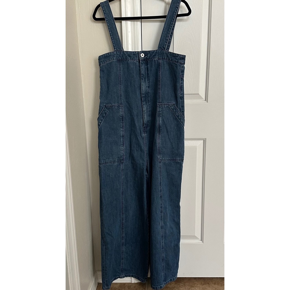 Ray BEAMS Japanese Brand Wide-Leg Denim Overalls / Jumpsuit - Picture 2 of 9